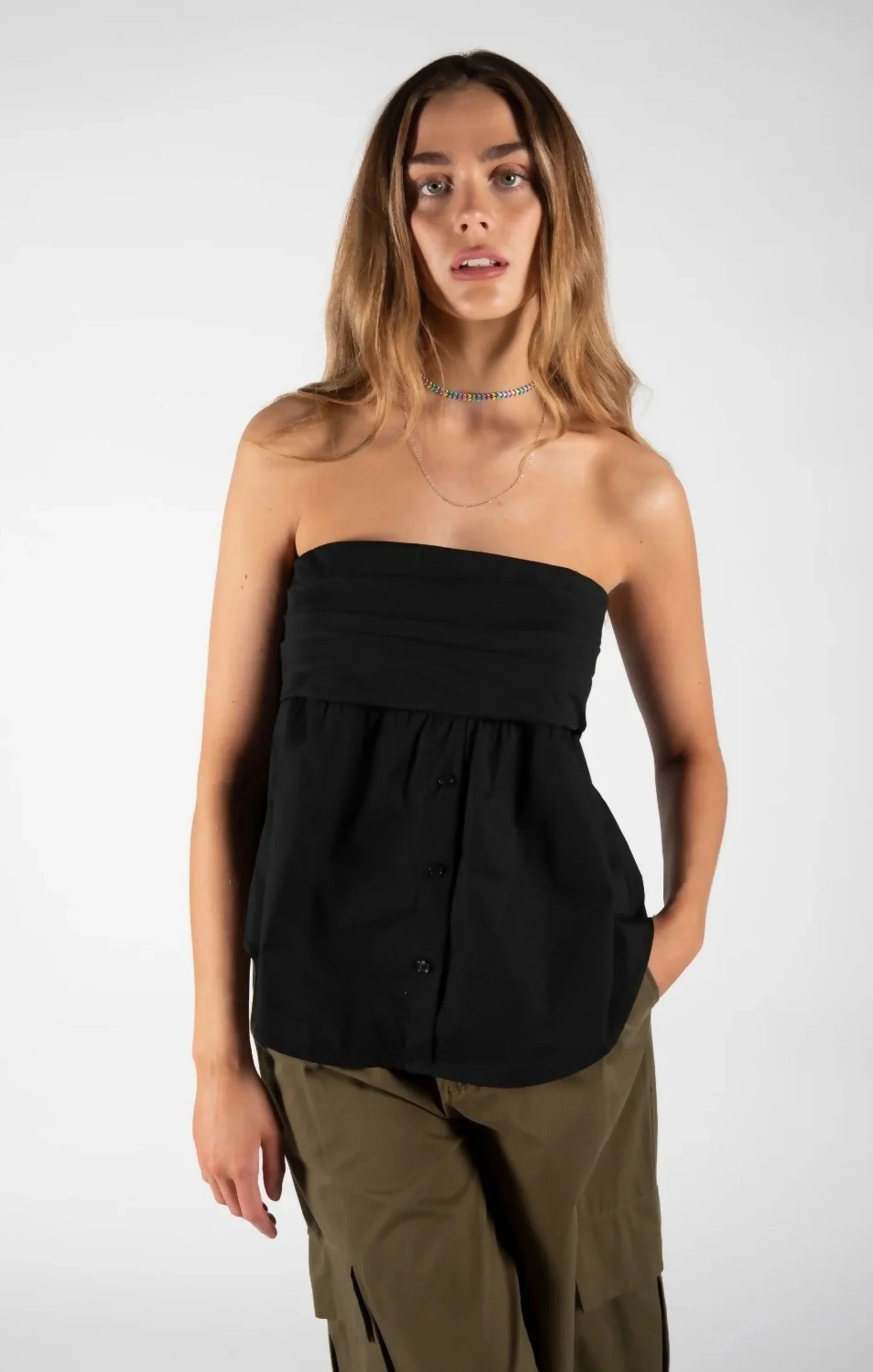 OLIVIA Black Top - LidaPlace