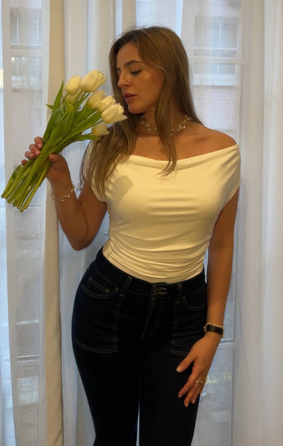 ZARA Cowl Ruched Top - LidaPlace