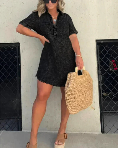 Luna Denim Dress - LidaPlace