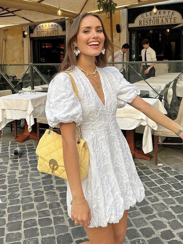 Serena Puff Dress - LidaPlace