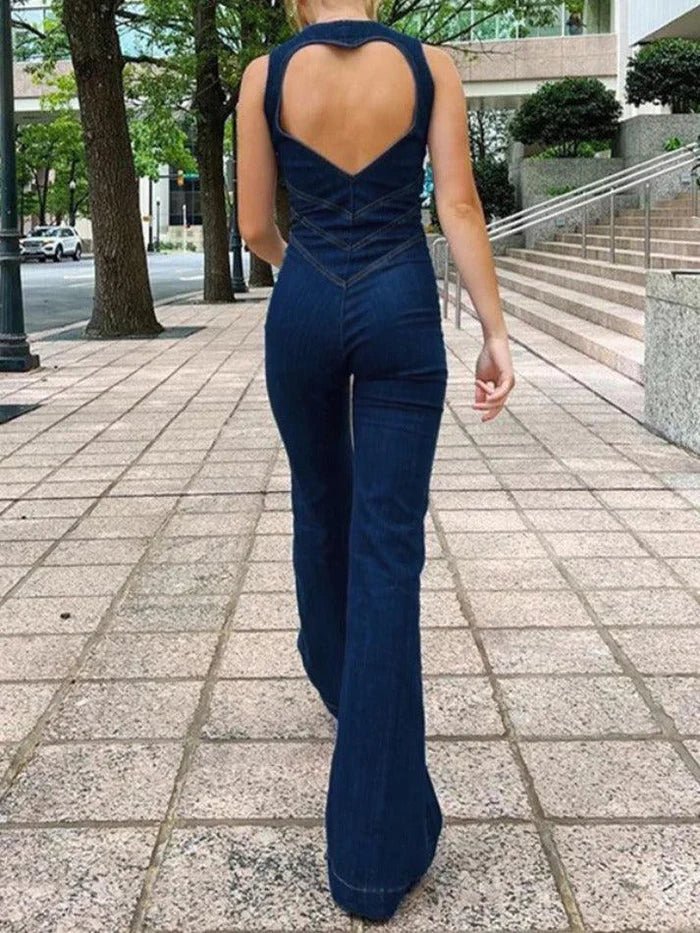 NOA Denim Jumpsuit - LidaPlace