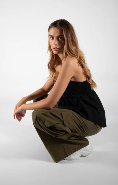 OLIVIA Black Top - LidaPlace