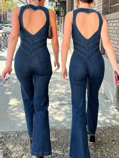 NOA Denim Jumpsuit - LidaPlace