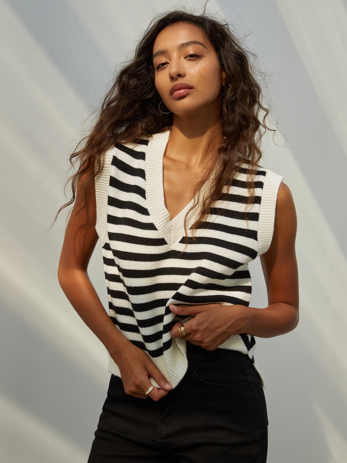 ESSENCE Striped Vest - LidaPlace