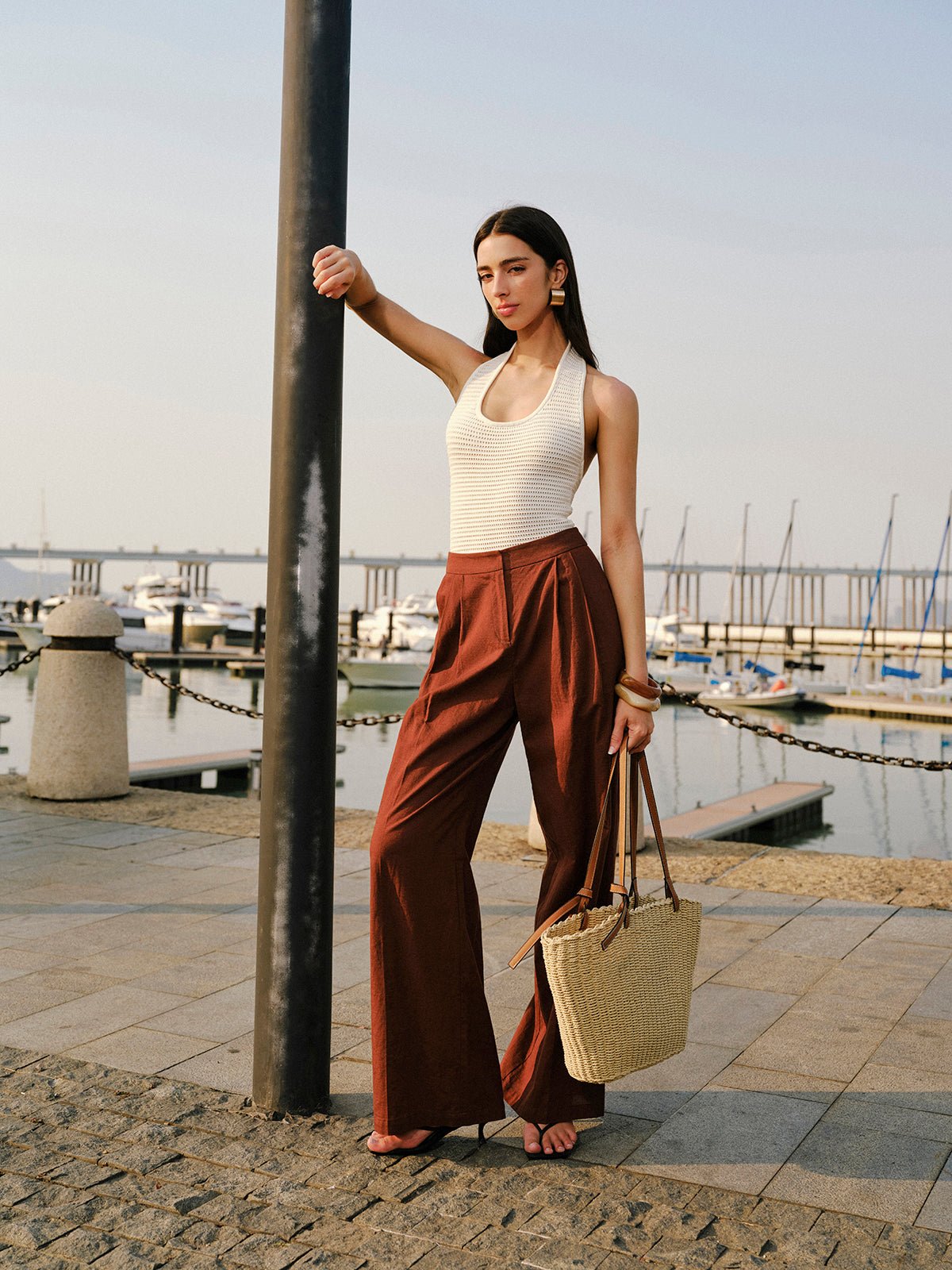 SASH Halter Knit Top - LidaPlace