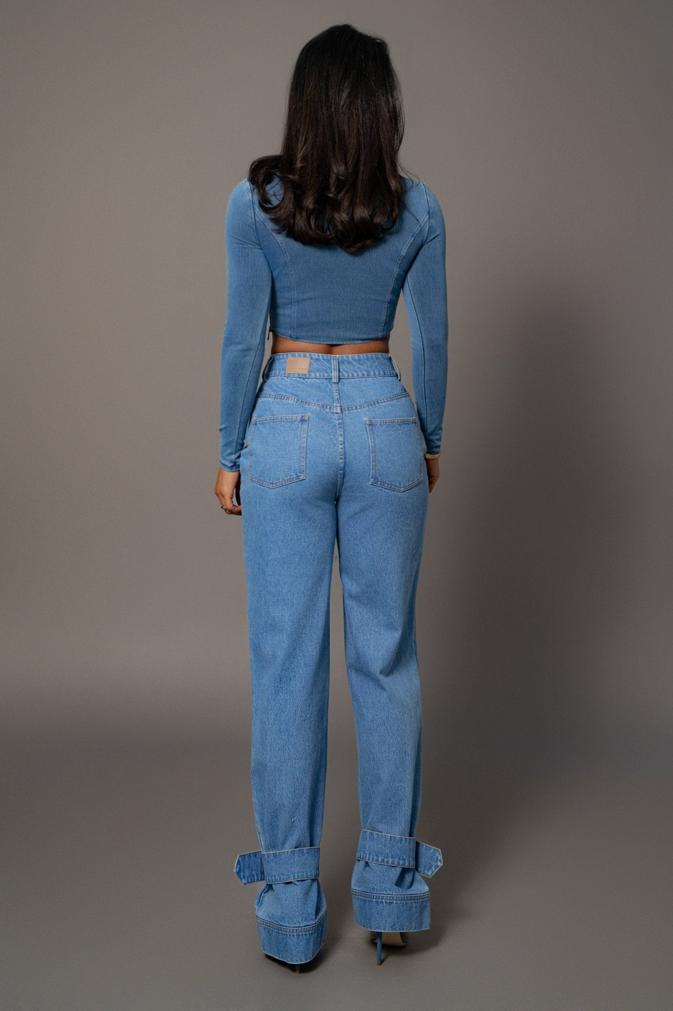 LYRA Denim Corset Top - LidaPlace