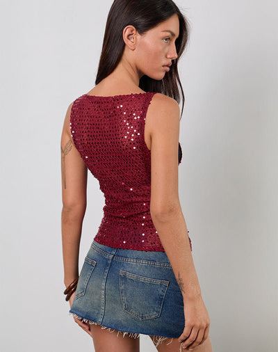 VERONICA Sequin Top - LidaPlace