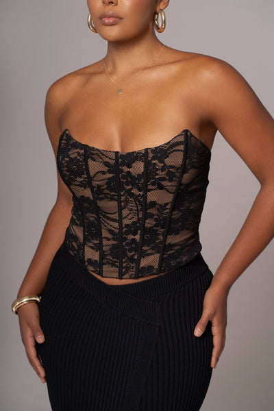 MAIA Lace Corset Top - LidaPlace