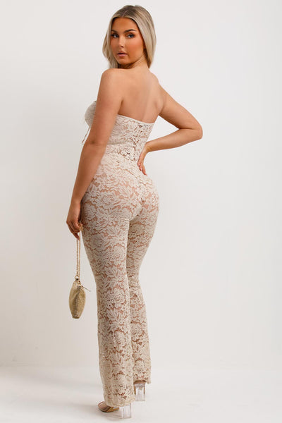 ELLA Bardot Jumpsuit - LidaPlace