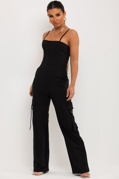 KAIA Cargo Jumpsuit - LidaPlace