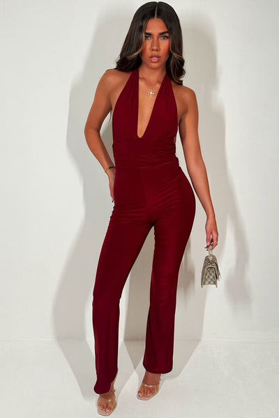 IVY Halter Jumpsuit - LidaPlace