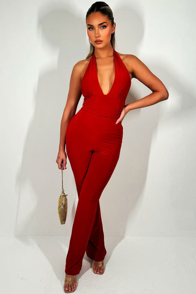 RUBI Halter Jumpsuit - LidaPlace