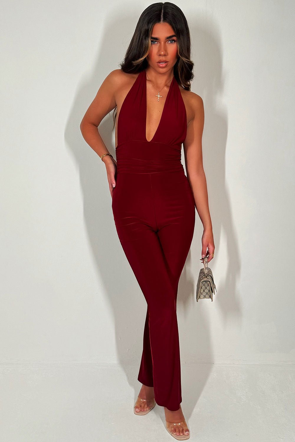 IVY Halter Jumpsuit - LidaPlace