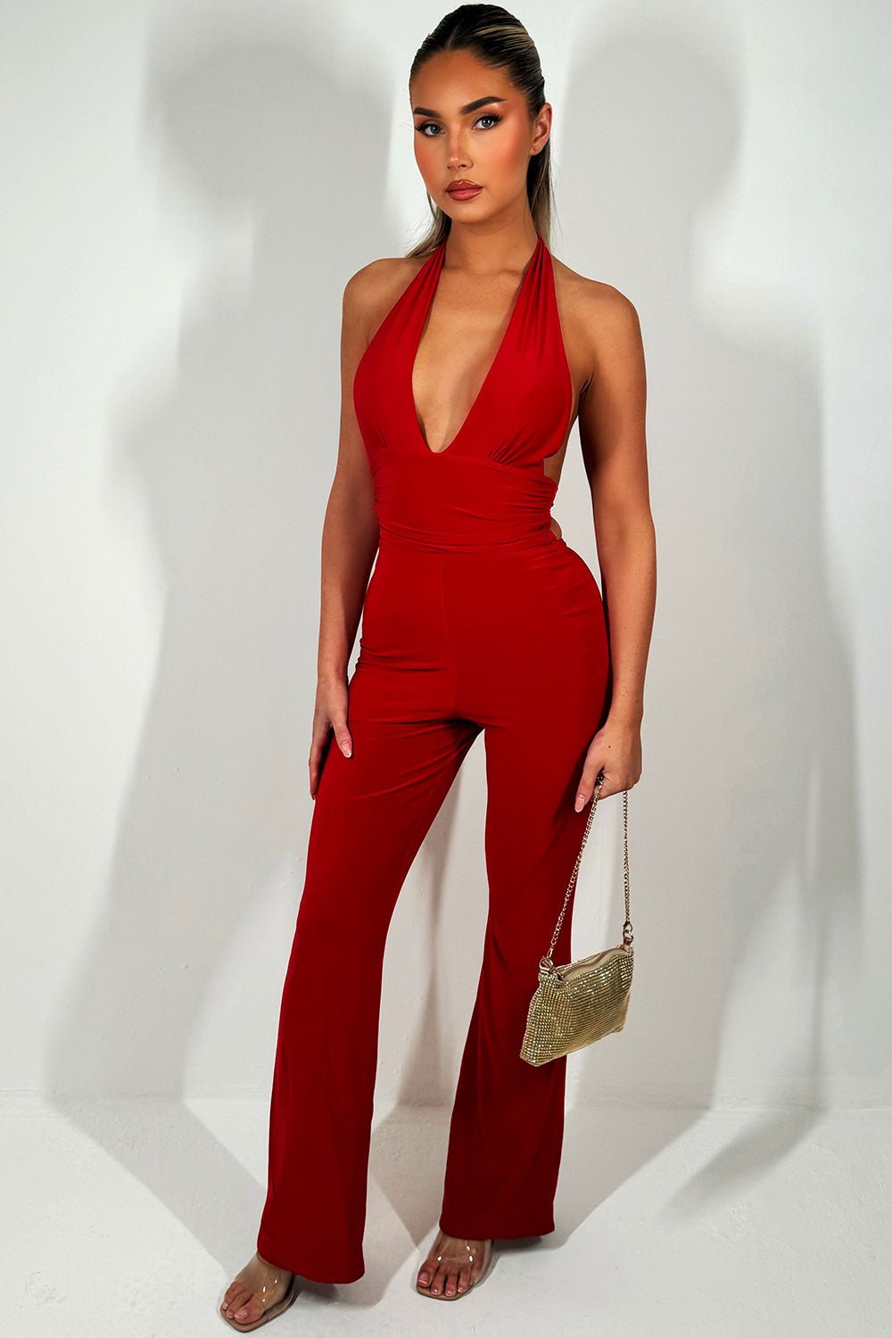 RUBI Halter Jumpsuit - LidaPlace