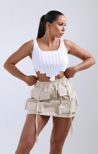 ARIA Knit Crop Top - LidaPlace