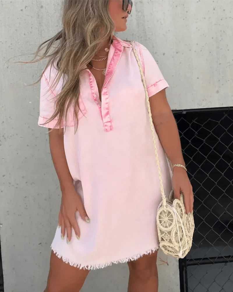Luna Denim Dress - LidaPlace