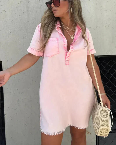 Luna Denim Dress - LidaPlace