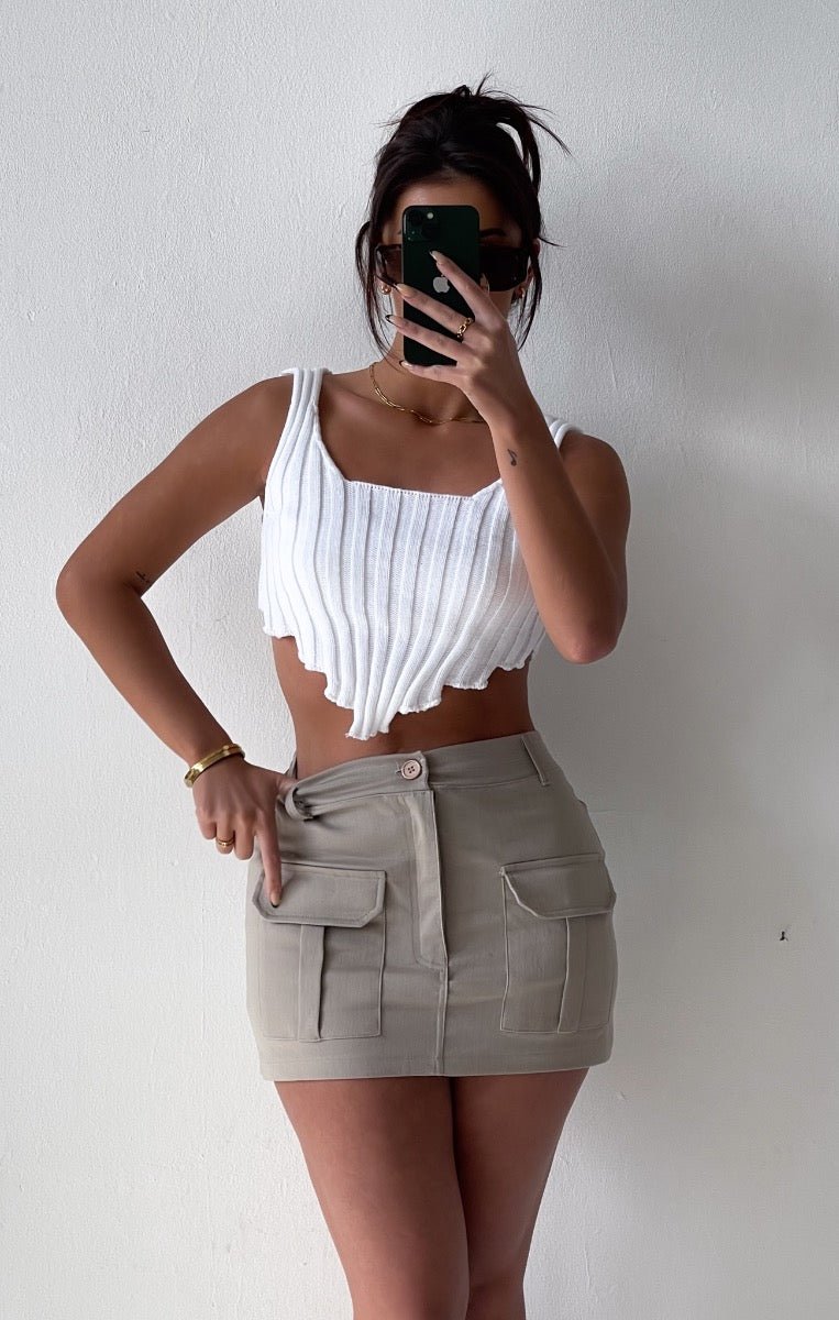 ARIA Knit Crop Top - LidaPlace
