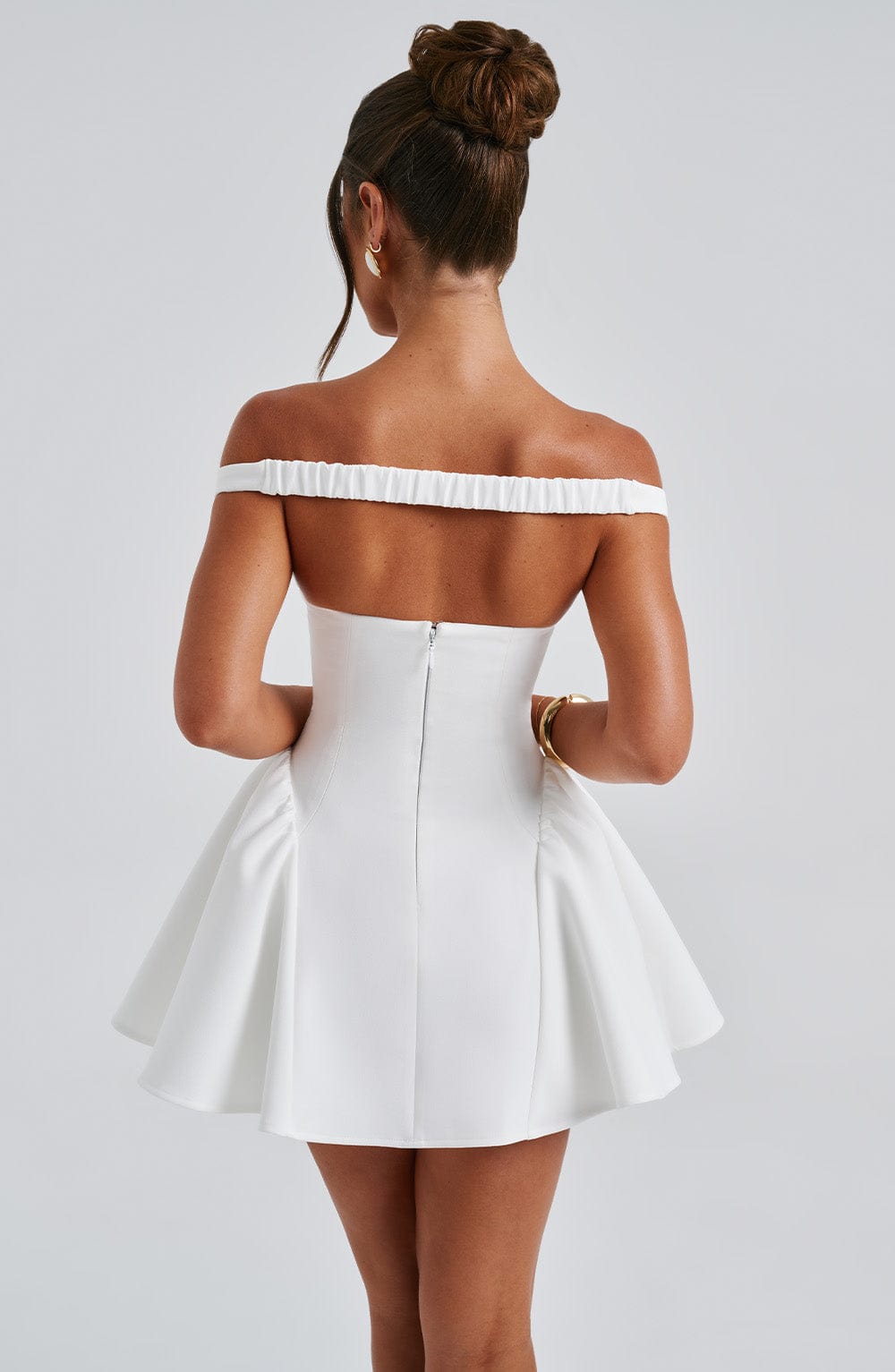 ELINA Bardot Mini Dress - LidaPlace