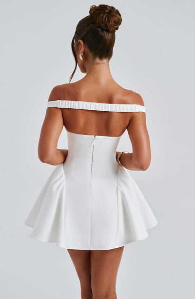 ELINA Bardot Mini Dress - LidaPlace
