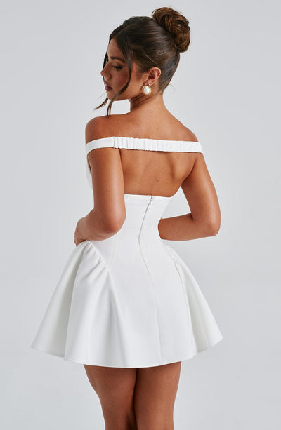 ELINA Bardot Mini Dress - LidaPlace