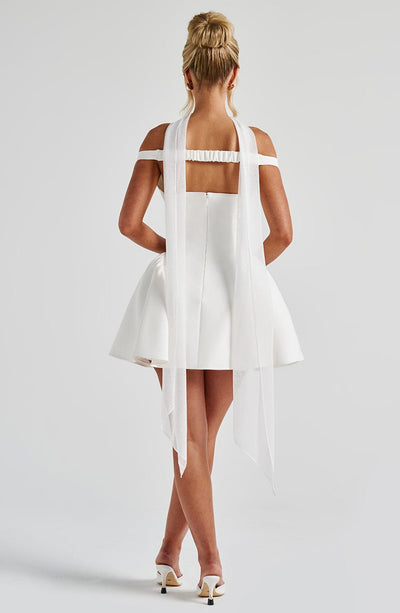 ELINA Bardot Mini Dress - LidaPlace