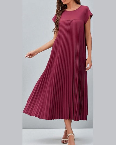 OLIVIA Pleated Dress - LidaPlace