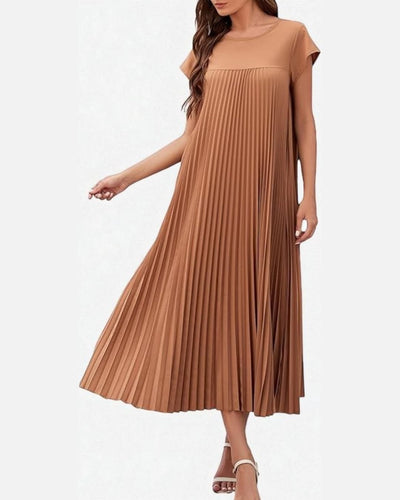 OLIVIA Pleated Dress - LidaPlace
