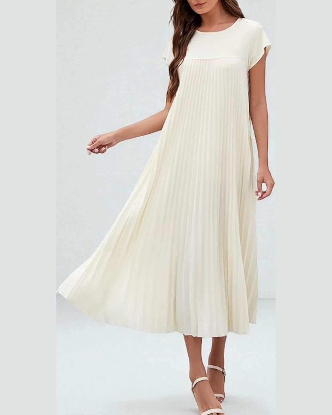OLIVIA Pleated Dress - LidaPlace