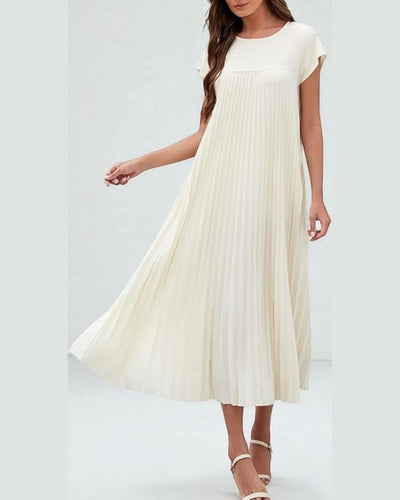 OLIVIA Pleated Dress - LidaPlace