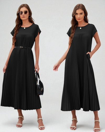 OLIVIA Pleated Dress - LidaPlace