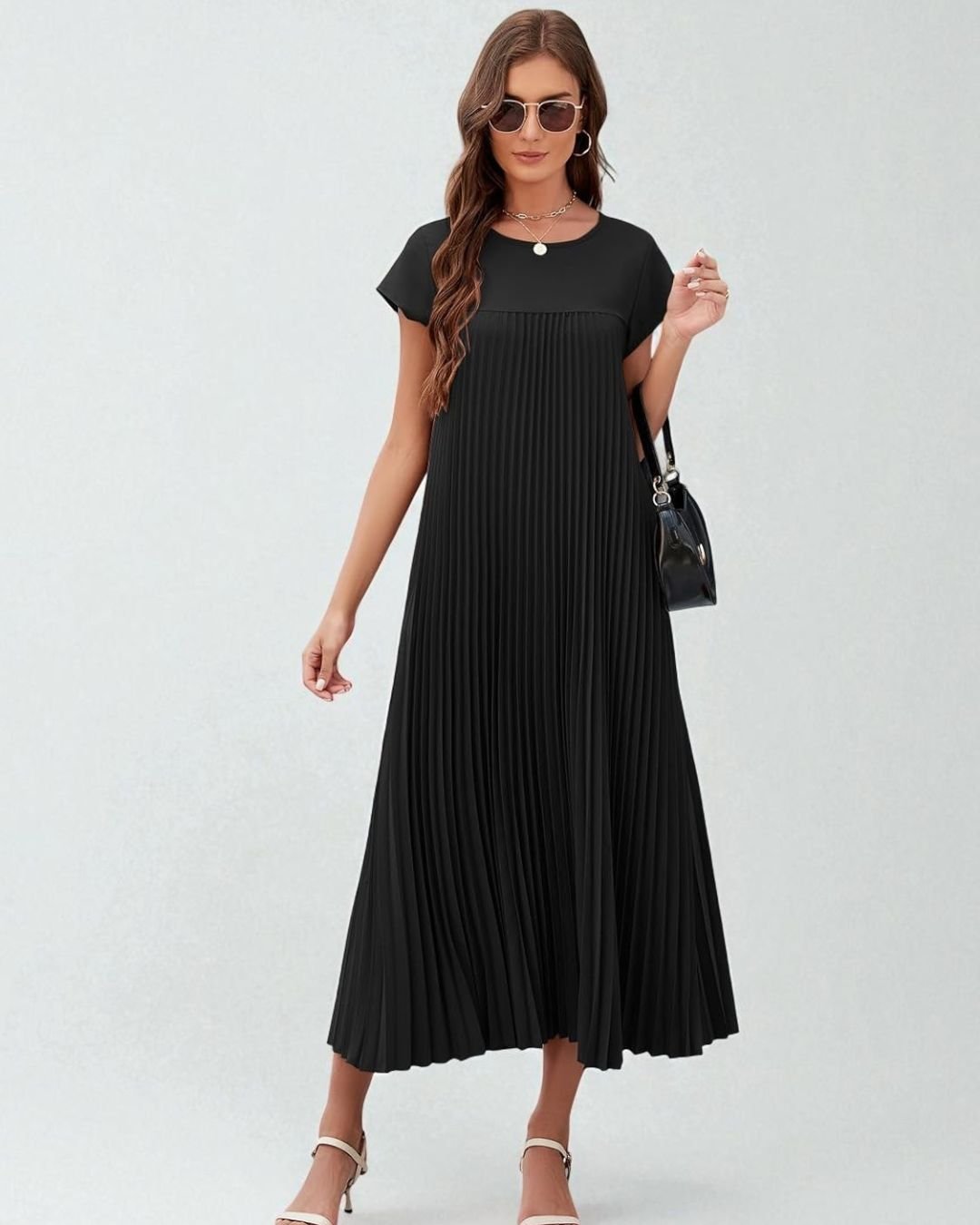 OLIVIA Pleated Dress - LidaPlace