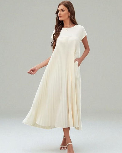 OLIVIA Pleated Dress - LidaPlace