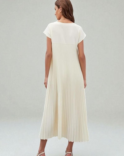 OLIVIA Pleated Dress - LidaPlace