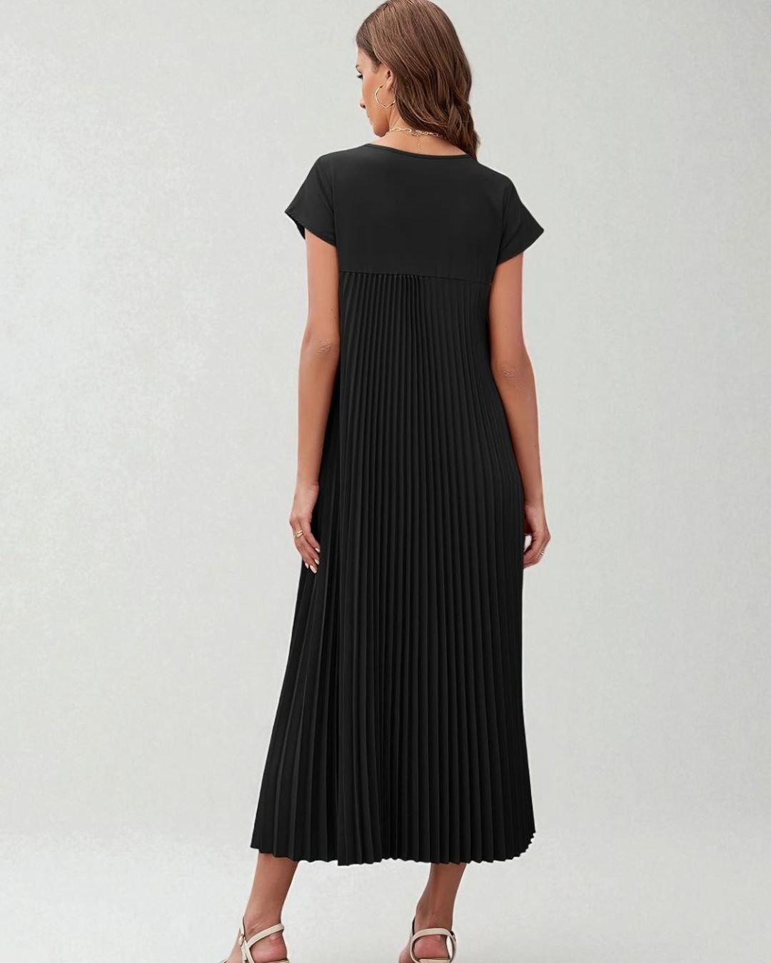 OLIVIA Pleated Dress - LidaPlace