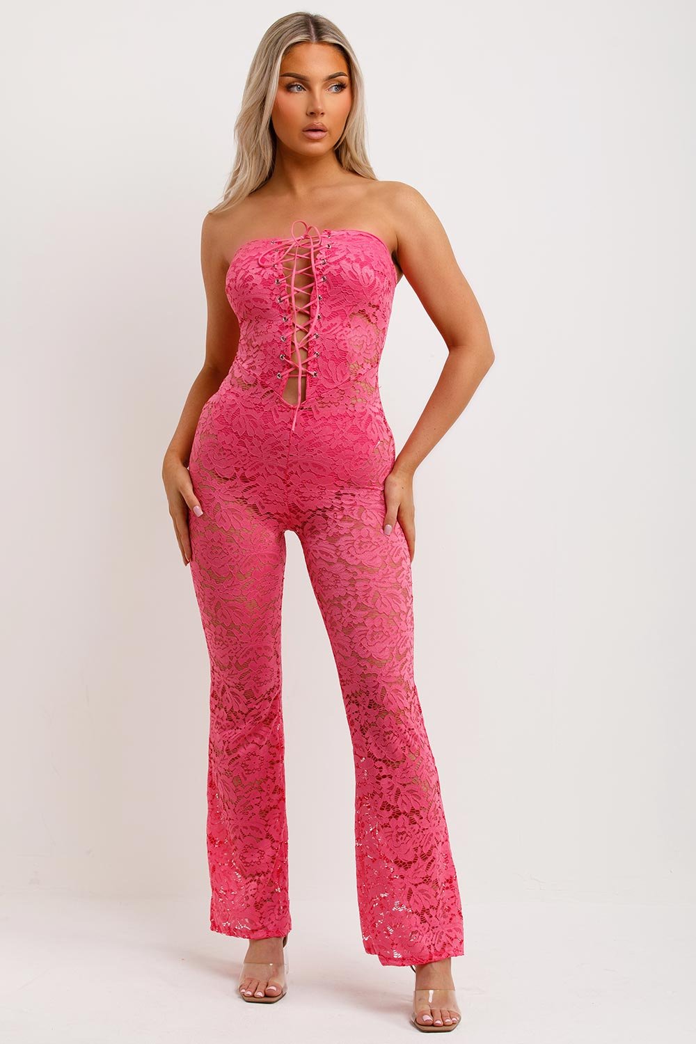 ALINA Bardot Jumpsuit - LidaPlace