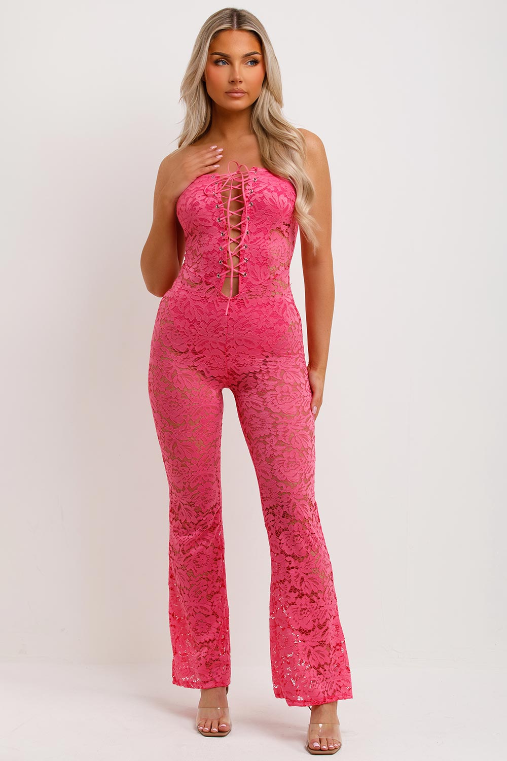 ALINA Bardot Jumpsuit - LidaPlace