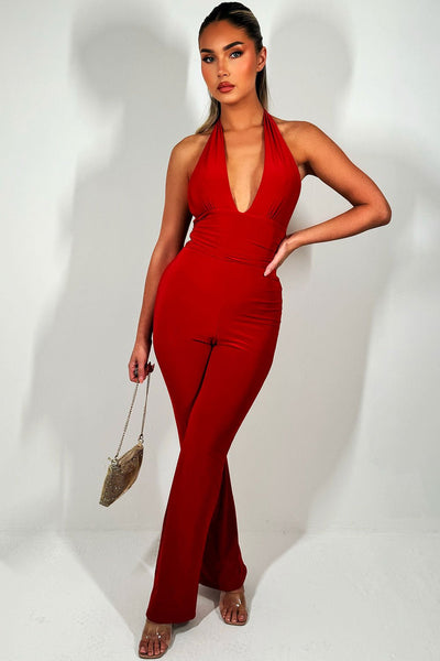 RUBI Halter Jumpsuit - LidaPlace