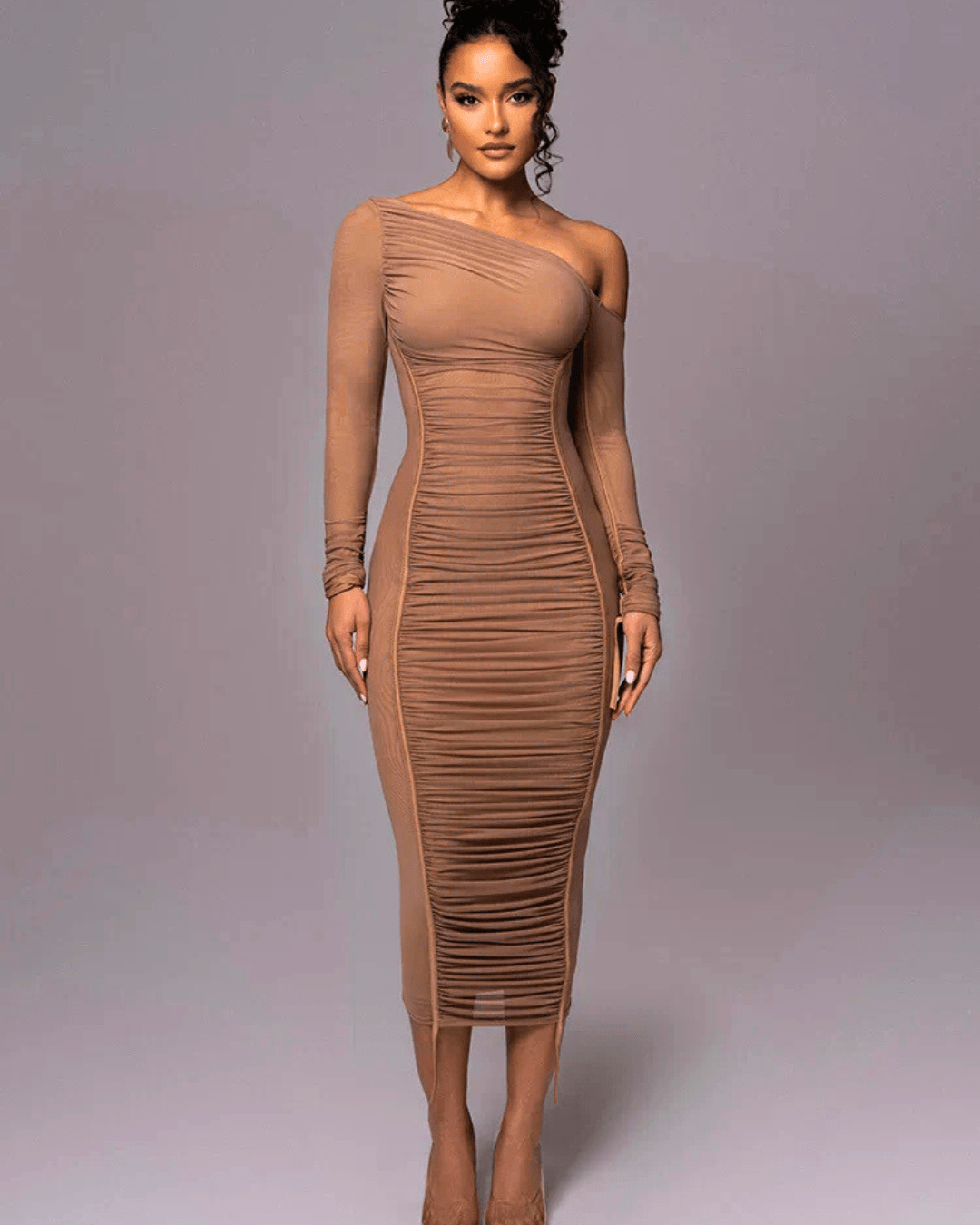 Sophia Ruched Dress - LidaPlace