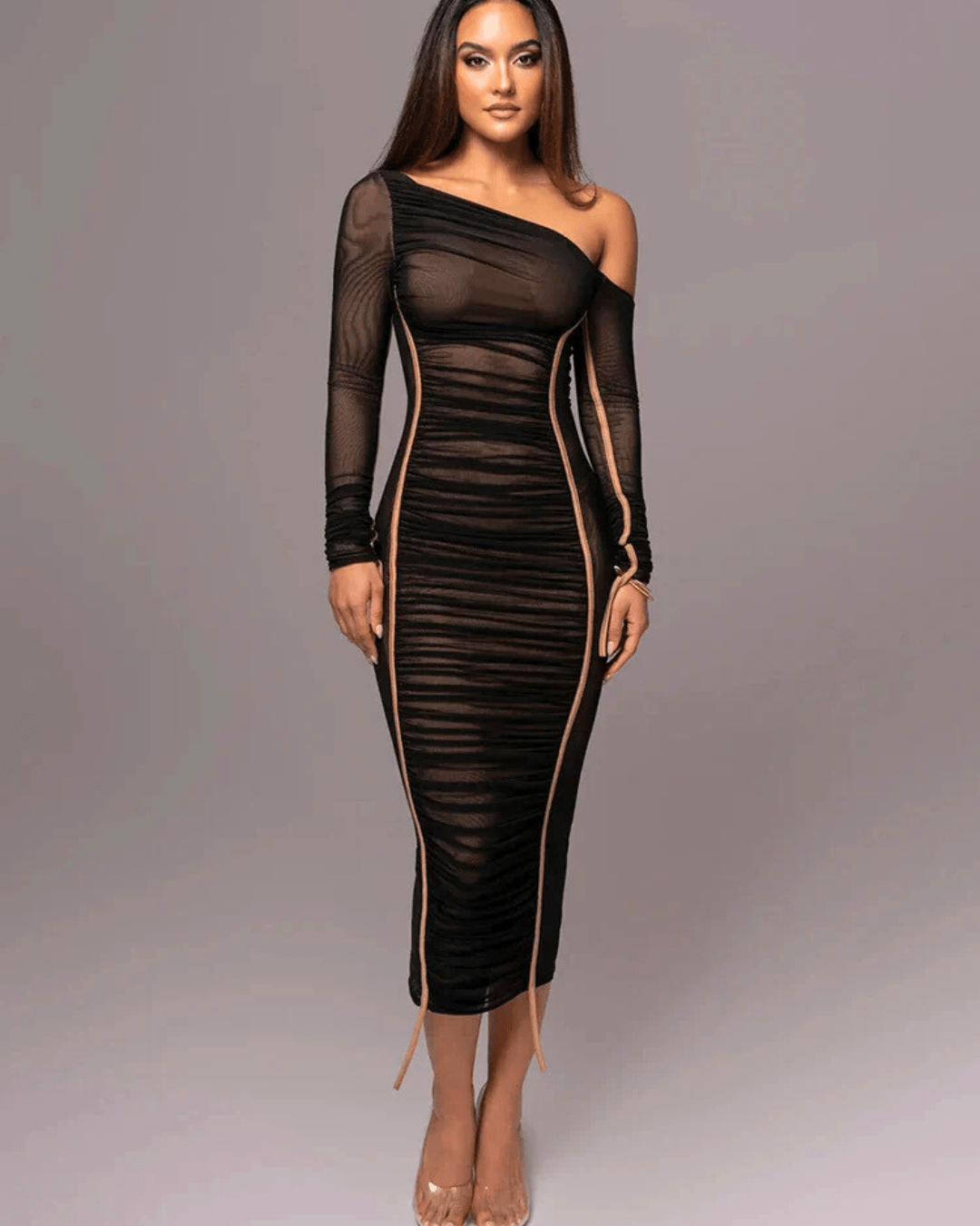 Sophia Ruched Dress - LidaPlace