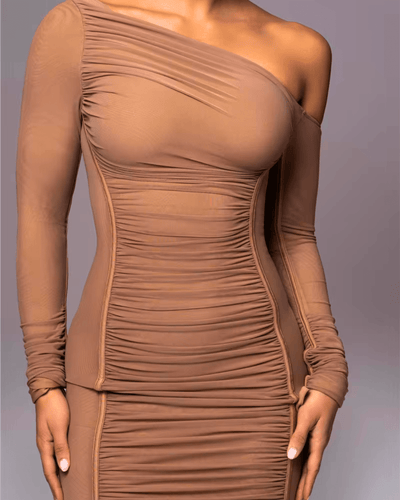 Sophia Ruched Dress - LidaPlace